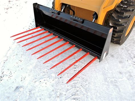 skid steer manure fork tines|used skid steer manure forks.